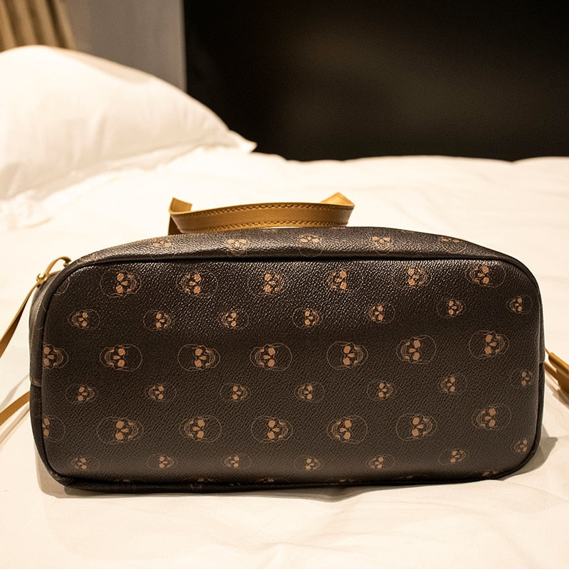 Famous Brand Luxhttps://swnnebrand.myshopify.com/admin/customersury Women Shoulder Bag Large Capacity Totes Shopping Handbag Casual Purse Print Skull