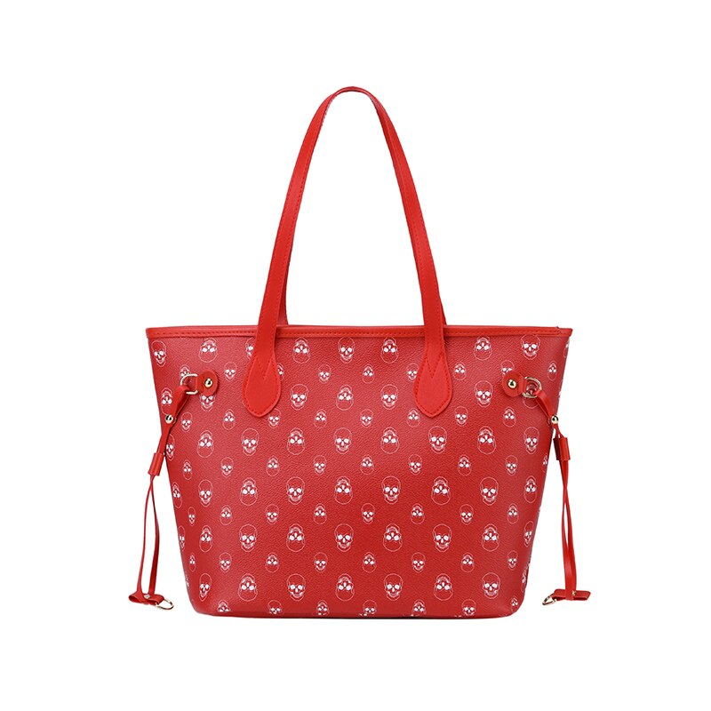 Famous Brand Luxhttps://swnnebrand.myshopify.com/admin/customersury Women Shoulder Bag Large Capacity Totes Shopping Handbag Casual Purse Print Skull