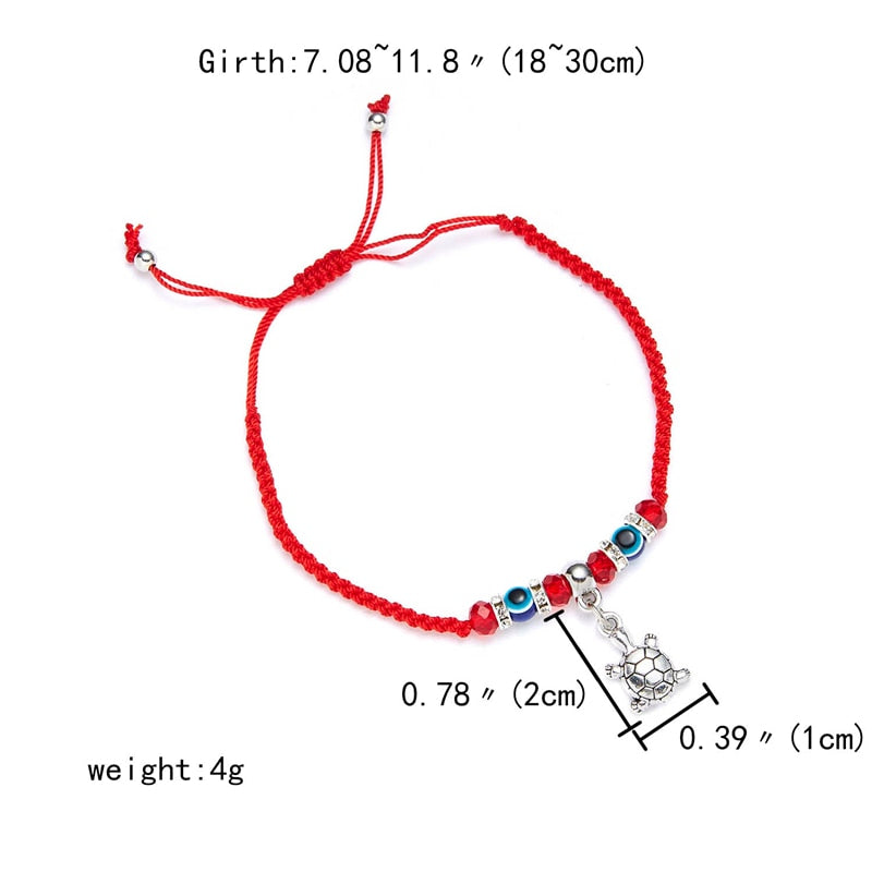 Evil Eye Handmade Braided Red Rope Bracelet For Women Men Friendship Jewelry Charm Lucky Thread String Adjustable Gifts