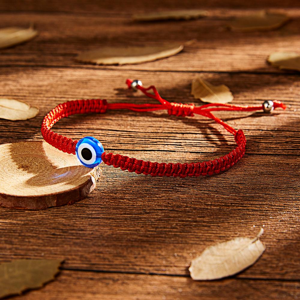 Evil Eye Handmade Braided Red Rope Bracelet For Women Men Friendship Jewelry Charm Lucky Thread String Adjustable Gifts
