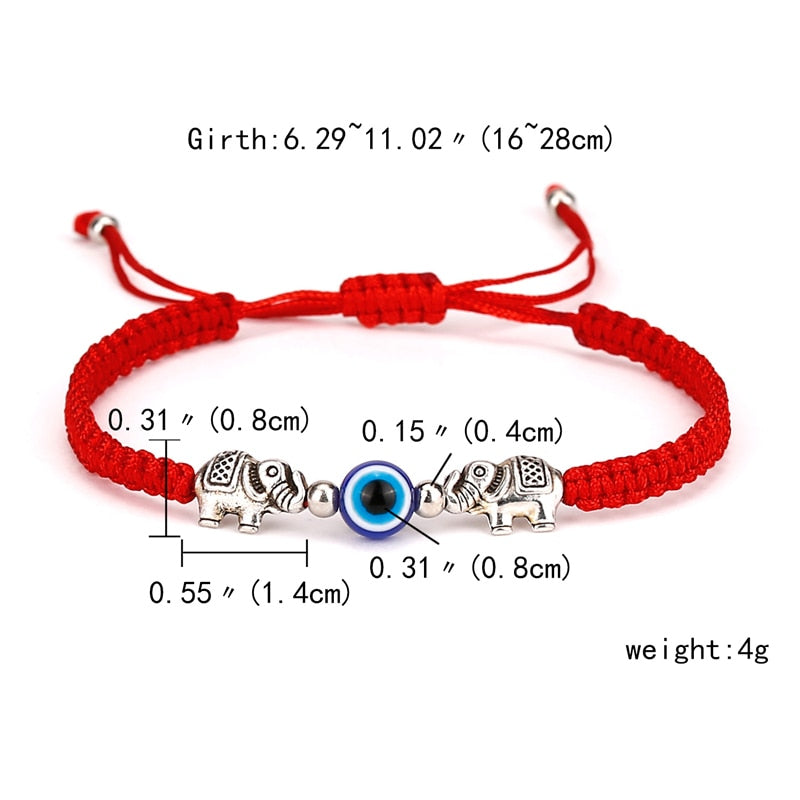 Evil Eye Handmade Braided Red Rope Bracelet For Women Men Friendship Jewelry Charm Lucky Thread String Adjustable Gifts