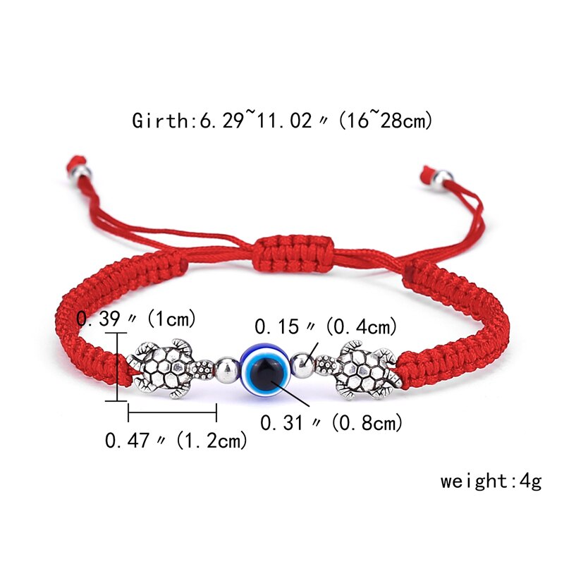 Evil Eye Handmade Braided Red Rope Bracelet For Women Men Friendship Jewelry Charm Lucky Thread String Adjustable Gifts