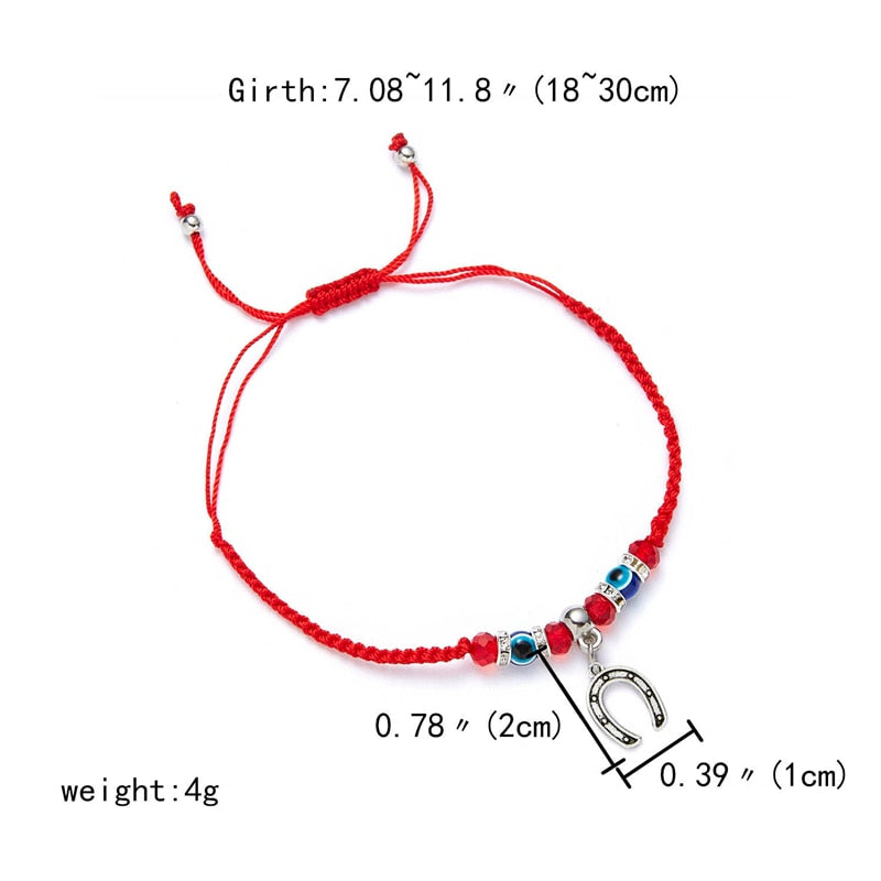 Evil Eye Handmade Braided Red Rope Bracelet For Women Men Friendship Jewelry Charm Lucky Thread String Adjustable Gifts