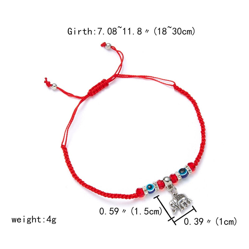 Evil Eye Handmade Braided Red Rope Bracelet For Women Men Friendship Jewelry Charm Lucky Thread String Adjustable Gifts
